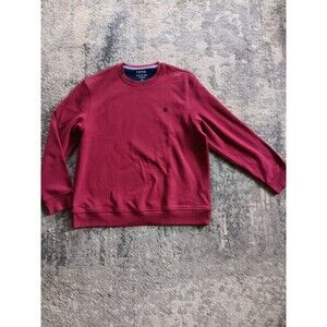 IZOD Advantage Performance Mens Sweatshirt Long Sleece Crew Neck Red Size XL